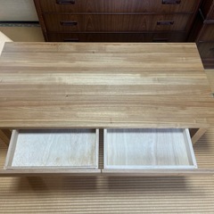 無印　木製ローテーブルの画像