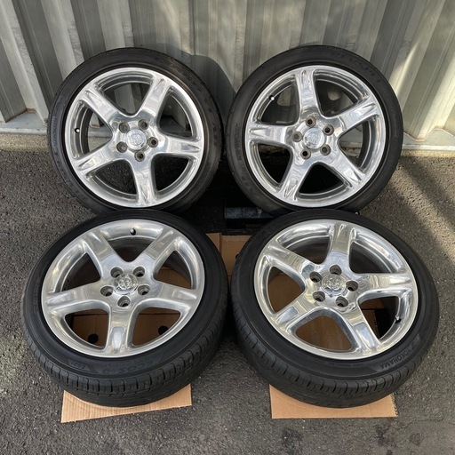 トヨタ アリスト Vベルテックス JZS161 純正ホイール 17インチ 8J +50 5穴 114.3 4本 クレスタ マーク2 チェイサーに