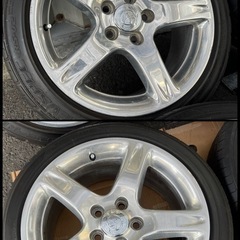 トヨタ アリスト Vベルテックス JZS161 純正ホイール 17インチ 8J +50 5穴 114.3 4本 クレスタ マーク2 チェイサーにの画像