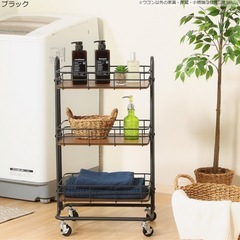 キッチンワゴン 収納ラック 3段 の画像
