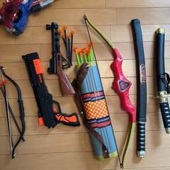 忍者グッズ色々　& 仮面ライダーの剣の画像