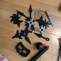 忍者グッズ色々　& 仮面ライダーの剣の画像