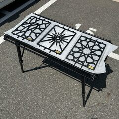 フラットバーナー プレート 五徳 鉄板 IGT規格 七輪 アウトドア キャンプ 鉄板 天板 鍋敷き 焚き火台 ガスコンロ (ペンタグラム)の画像