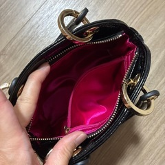 黒　ビジュー　ミニバッグの画像