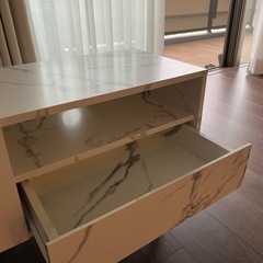 大理石柄　テレビ台の画像