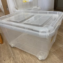 フタ式コロ付衣装ケースクローゼット深型の画像
