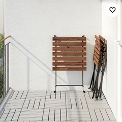 IKEA・イケア／TÄRNÖ テルノー  折りたたみテーブル＆チェア2脚の画像