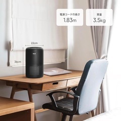 Levoit (レボイト) 空気清浄機 Core 300 ブラック 20畳 小型 静音 お休みモード タイマー付き 省エネの画像