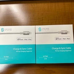 ライトニングケーブル６本　
SYNCWIRE Lightningケーブル の画像