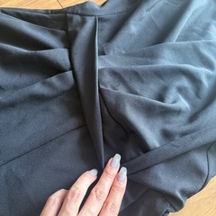 ZARA BASIC チェーンショルダー オールインワン ブラック Mサイズの画像