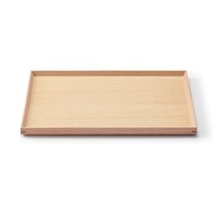 無印良品　木製トレー　タモ材　2枚セットの画像