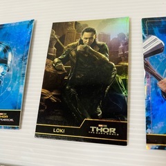 【新品・未使用】MARVEL/マーベル　ホログラム仕様　トレーディングカード5枚の画像