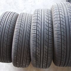 4本セット　イエローハット専売品　ヨコハマタイヤ製造　PRACTIVA　155/65R13　7～8部山　日本製　2023年製造の画像
