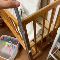 ベビーベッド　ベッドサイドにぴったりの画像