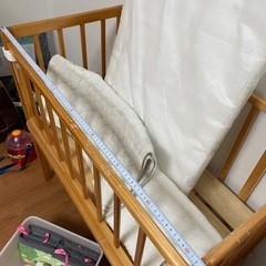 ベビーベッド　ベッドサイドにぴったりの画像