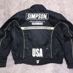 SIMPSON ライダーズジャケット 中綿ジャケット付き Lサイズの画像