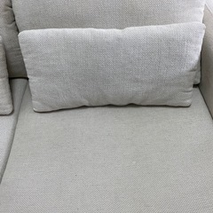 2人掛けソファ ファブリック ウォッシャブルの画像