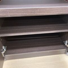 【リユースのサカイ野々市店】A-296　食器棚 茶 W(幅)59.5×D(奥行き)39.5×H(高さ)178cm ※クリーニング済みの画像
