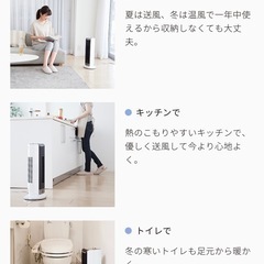 KOIZUMI 電気ファンヒーター　ホットアンドクールミニ 温風冷風の画像