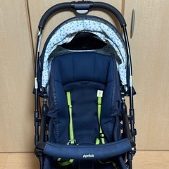 Aprica ベビーカー Karoon plus ハイシート 紺の画像