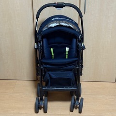 Aprica ベビーカー Karoon plus ハイシート 紺の画像