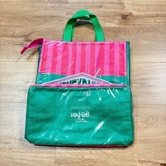 ハリーポッター 保冷バッグ HONEYDUKES ピンク グリーンの画像