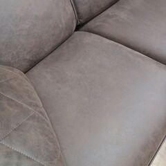 ★リユースのサカイ水戸店★  2人掛けソファー ダークブラウン H83×D88×W158 クリーニング済み MT5653の画像