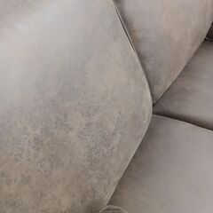 ★リユースのサカイ水戸店★  2人掛けソファー ダークブラウン H83×D88×W158 クリーニング済み MT5653の画像