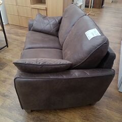 ★リユースのサカイ水戸店★  2人掛けソファー ダークブラウン H83×D88×W158 クリーニング済み MT5653の画像
