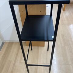 【リユースのサカイ野々市店】A-297　レンジ台 スチール黒 ※クリーニング済みの画像