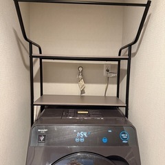 洗濯機上ランドリーラックの画像