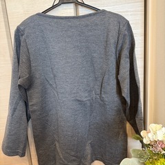 【授乳服】SWIDE 授乳服 グレー 重ね着風の画像