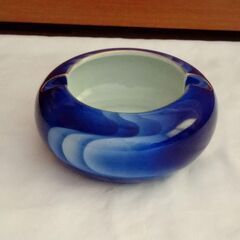 深川製磁 灰皿  波文様 美品 の画像