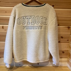 outdoor アイボリーボアトップス　Mサイズの画像