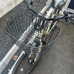26インチ　自転車　ベージュの画像