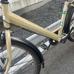 26インチ　自転車　ベージュの画像