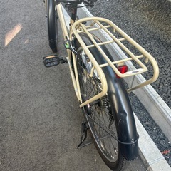 26インチ　自転車　ベージュの画像