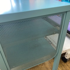 🩵廃盤品🩵IKEA NITTORP テレビボード AVボード テレビ台 ローボード ターコイズブルー レア✨イケア NO.2585F の画像
