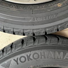 美品！スタッドレスタイヤ　シュナイダー★16×6.5J+48 PCD114.3-5穴★YOKOHAMA iceGUARD iG50プラス　 195/60r16 4本　溝アリ！の画像