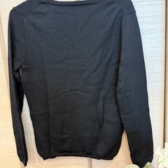 THE SHOP OZOC 黒 Vネック カーディガン サイズ36（S）の画像