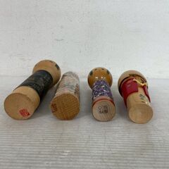 こけし 4点セット 作者不明 伝統工芸品 民芸品 まとめて まとめ売り 置物 インテリア コレクション 日本人形 伝統工芸 Y2273の画像