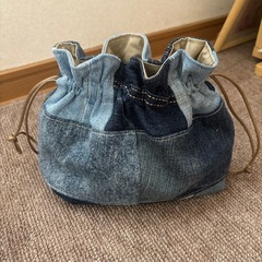 巾着袋(デニム)の画像
