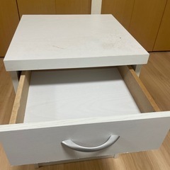 【サイドテーブル】引き出し　電源コート穴付きの画像
