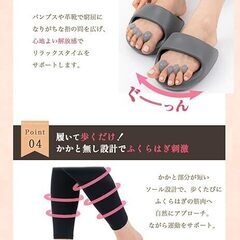 【新品】美姿勢サポートスリッパ　体幹トレーニング　サンダルの画像