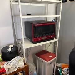 【無料で差し上げます】大理石天板スチールラック（高さ約６０ｃｍ）の画像