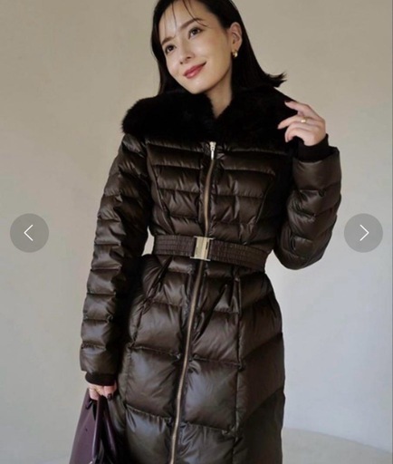 アニュアンス 2wayファーカラーダウンコート