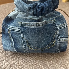 巾着バッグ(デニム)の画像