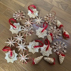北欧　ストローオーナメント　クリスマス飾りの画像