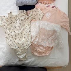 80サイズ　ベビー秋服　女の子の画像