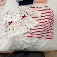 80サイズ　ベビー秋服　女の子の画像